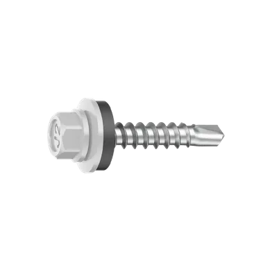 Farmarskruv för överlapp, C3 4,8x20 mm, Vit, 250 st/frp