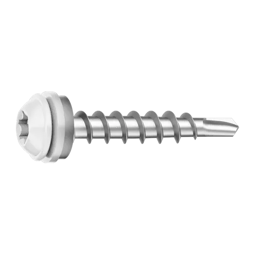 Vindskiveskruv, C3 4,5x28 mm, vit, 500 st/frp
