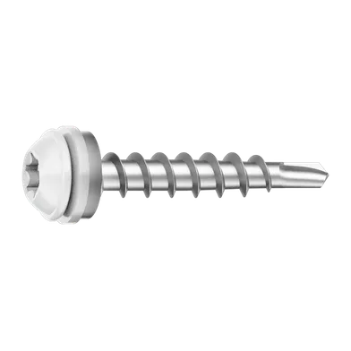 Vindskiveskruv, C3 4,5x28 mm, vit, 500 st/frp