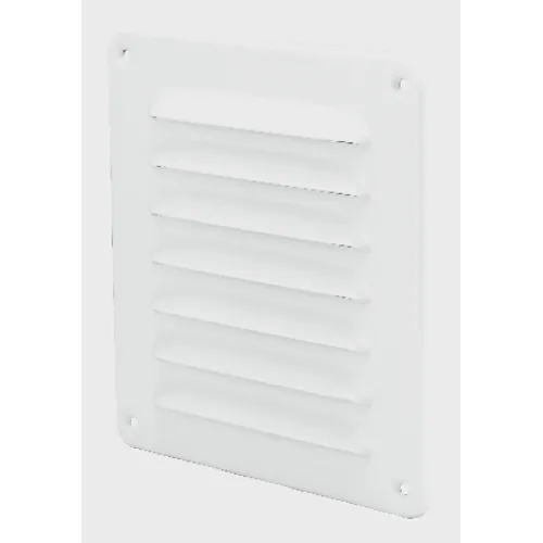 Galler utvändigt 155x155 mm, Vit lackerad