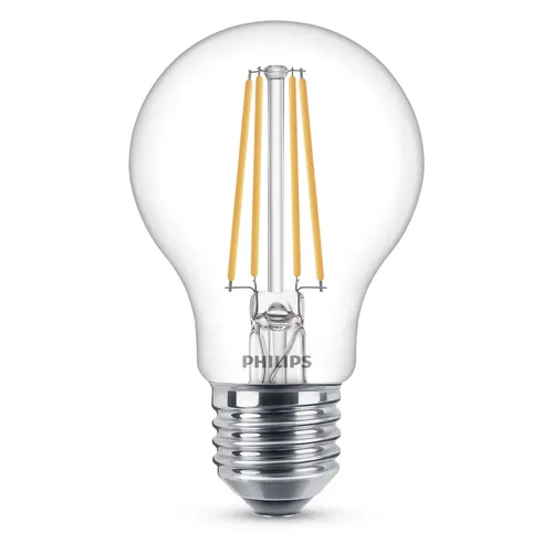 Normallampa LED E27 7 W (60 W), Varmvit, Klar