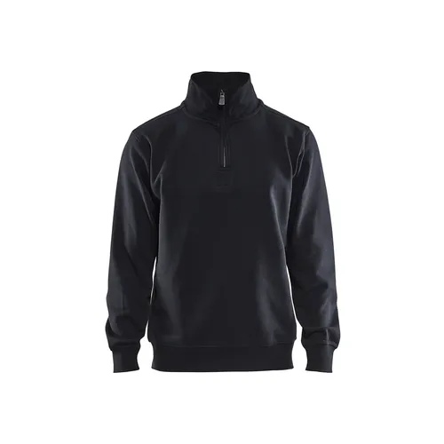 Tröja med krage, Svart Strl. M