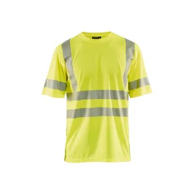 T-shirt Varsel, UV-skyddad, Gul Strl. M