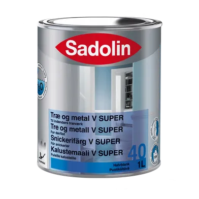 Snickerifärg V Super 40 BW (Vit), 1 l