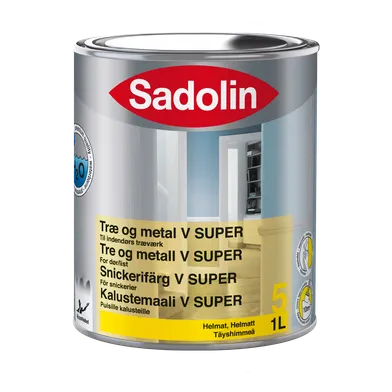 Snickerifärg V Super 5 BW (Vit), 1 l