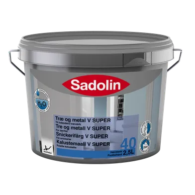 Snickerifärg V Super 40 BW (Vit), 2,5 l