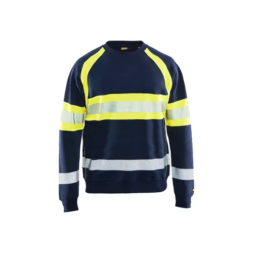 Varseltröja, Marinblå/Gul Strl. M