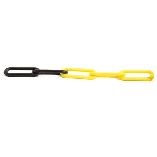 Kätting plast Ø 8 mm, Gul/Svart