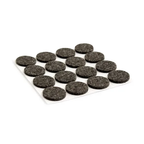 Golvskydd självhäftande 20 mm, Svart, 16-pack