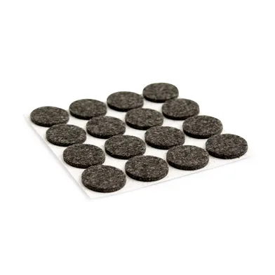 Golvskydd självhäftande 20 mm, Svart, 16-pack