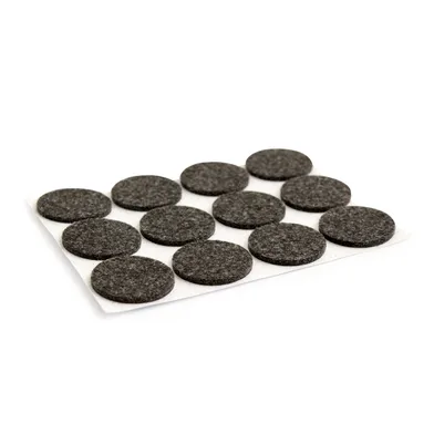 Golvskydd självhäftande 28 mm, Svart, 12-pack