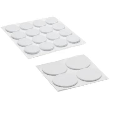 Golvskydd självhäftande 20+38 mm, Vit, 20-pack