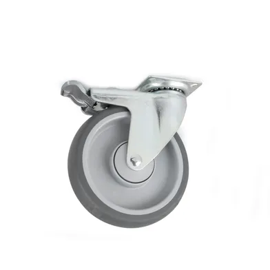 Länkhjul m. totalbroms FZB 100 mm