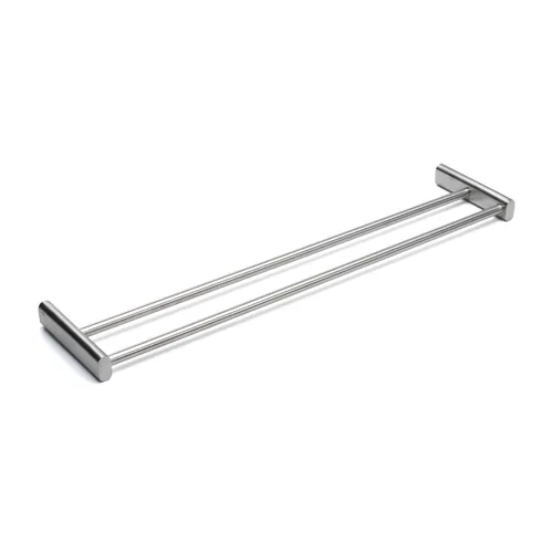 Minerva handduksstång dubbel Borstad rostfri
