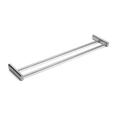 Minerva handduksstång dubbel Borstad rostfri