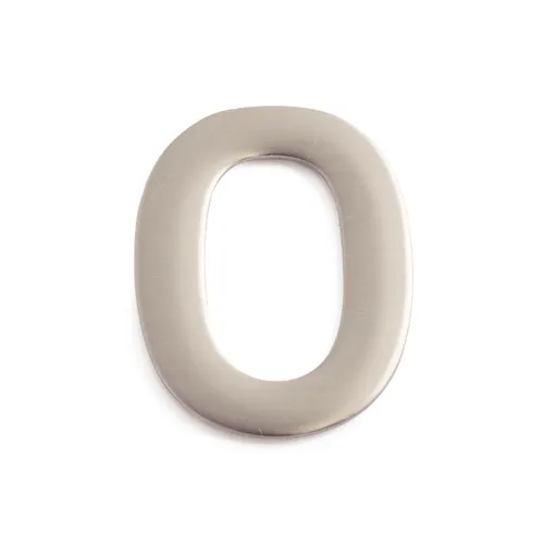 Siffra självhäftande 50 mm Nr 0, Rostfri