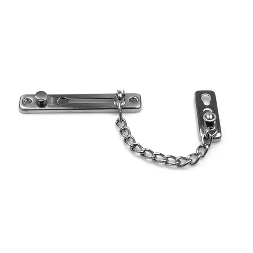 Dörrkedja m. säkerhetsspärr Krom