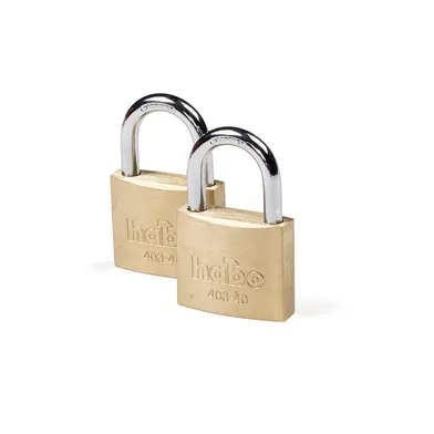 Hänglås 403 Mässing 40x6 mm, CC 24 mm, 2-pack