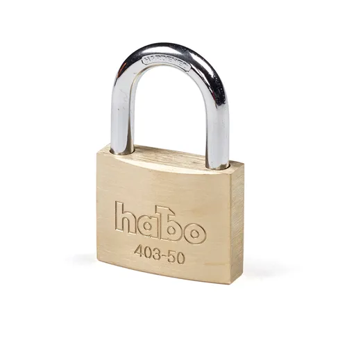 Hänglås 403 Mässing 50x8 mm, CC 30 mm