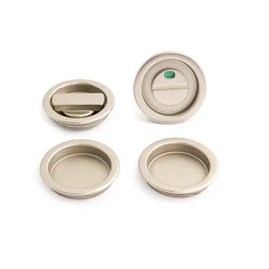 WC-beslag till skjutdörr Matt nickel