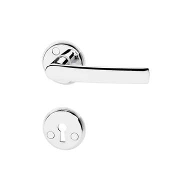 Dörrhandtag Torino inkl. nyckelskylt Krom