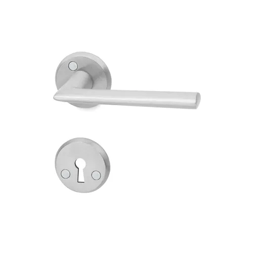 Dörrhandtag Miami inkl. nyckelskylt Borstad aluminium