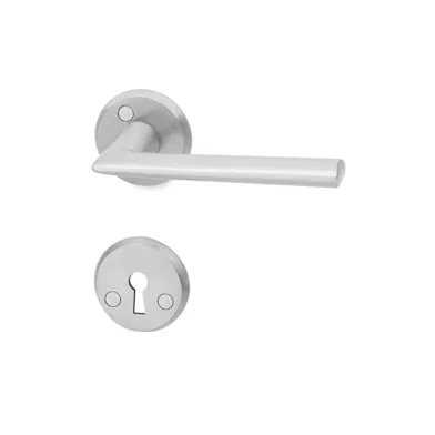 Dörrhandtag Miami inkl. nyckelskylt Borstad aluminium