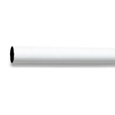 Klädstång 25x5000 mm, Vit