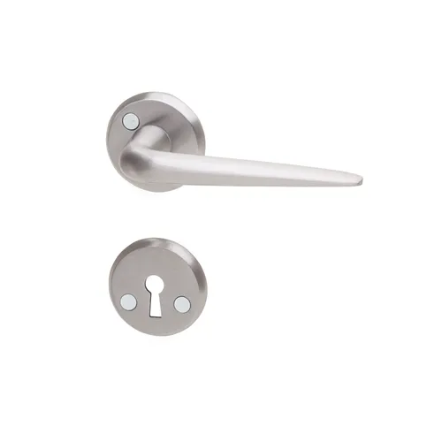 Dörrhandtag Proto inkl. nyckelskylt Borstad aluminium