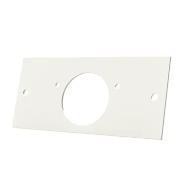 Gångjärnsförstärkning f. dörr 110x50 mm, Vit