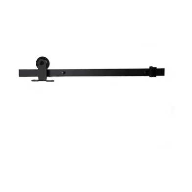 Skjutdörrsbeslag Retro - Toppmonterad Svart