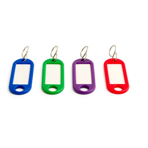 Nyckelbricka 1660 Blandade färger, Plast, 4-pack