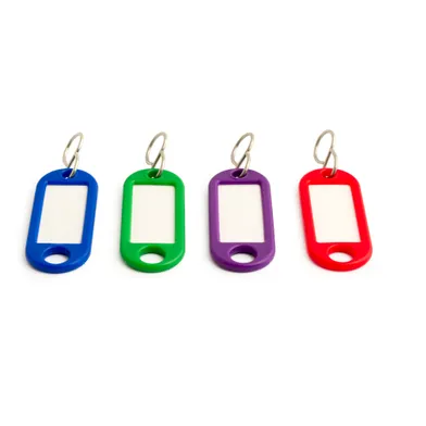 Nyckelbricka 1660 Blandade färger, Plast, 4-pack