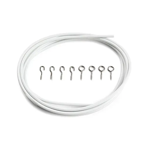 Gardinspiral 4x2000 mm, Vit