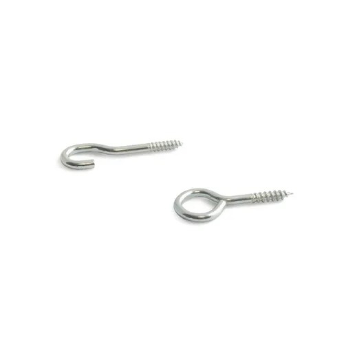 Gardinspiralkrok och gardinspiralögla 807 Nickel, 20-pack