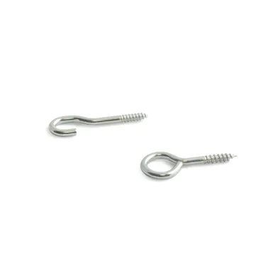 Gardinspiralkrok och gardinspiralögla 807 Nickel, 20-pack