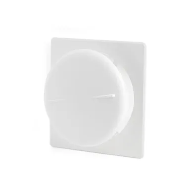 Tallriksventil 282 125 mm, Vit