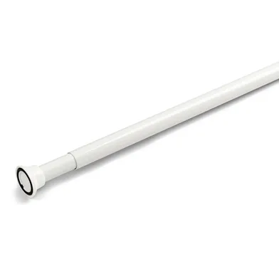 Duschdraperistång justerbar 1200-2200, Vit