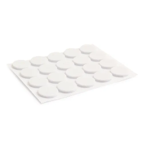 Golvskydd självhäftande 17 mm, Vit, 20-pack