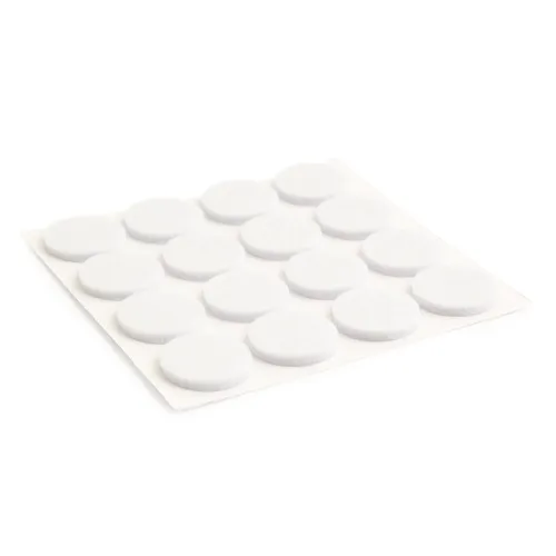 Golvskydd självhäftande 20 mm, Vit, 16-pack