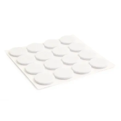 Golvskydd självhäftande 20 mm, Vit, 16-pack