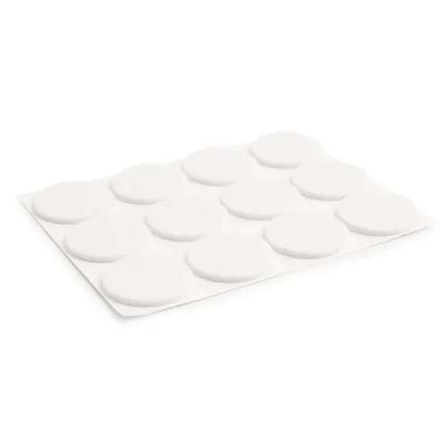 Golvskydd självhäftande 28 mm, Vit, 12-pack