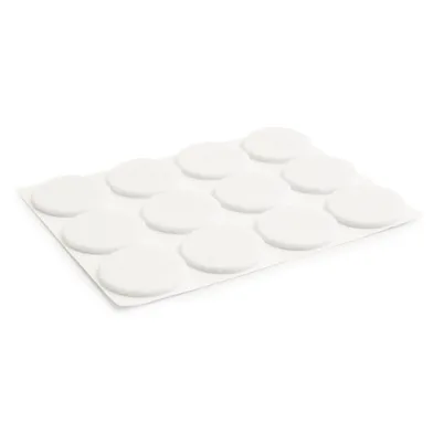 Golvskydd självhäftande 28 mm, Vit, 12-pack