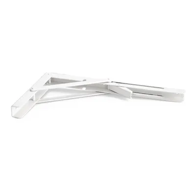 Konsol fällbar stål 305x165 mm, Vit