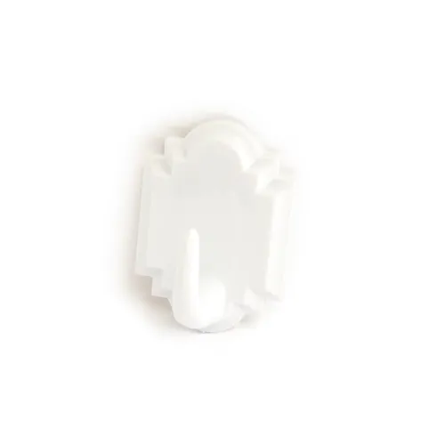 Krok självhäftande Vit, 30 mm, 2-pack