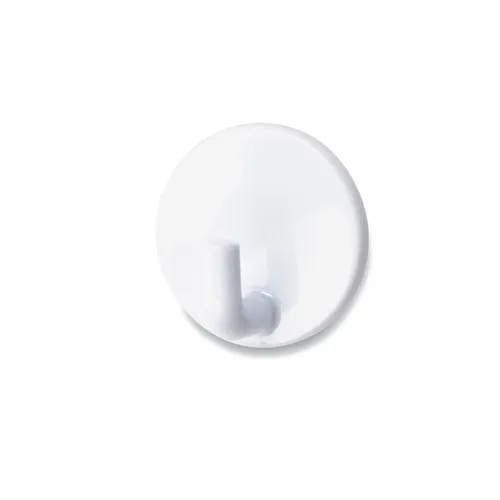 Krok rund självhäftande Vit, Ø 35 mm, 2-pack