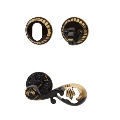 Dörrhandtag A4472 inkl. cylindervredsats Antik