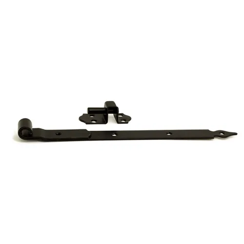 Hakgångjärn 214 400 mm, Svart, 2-pack