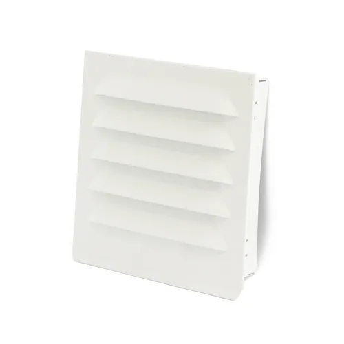 Ventilgaller m. ram 125x125 mm, Vit