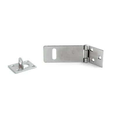 Ledhasp m. vertikal ögla Max 9 mm bygel, 140 mm, FZB